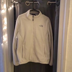 White fleece Northface Jacket